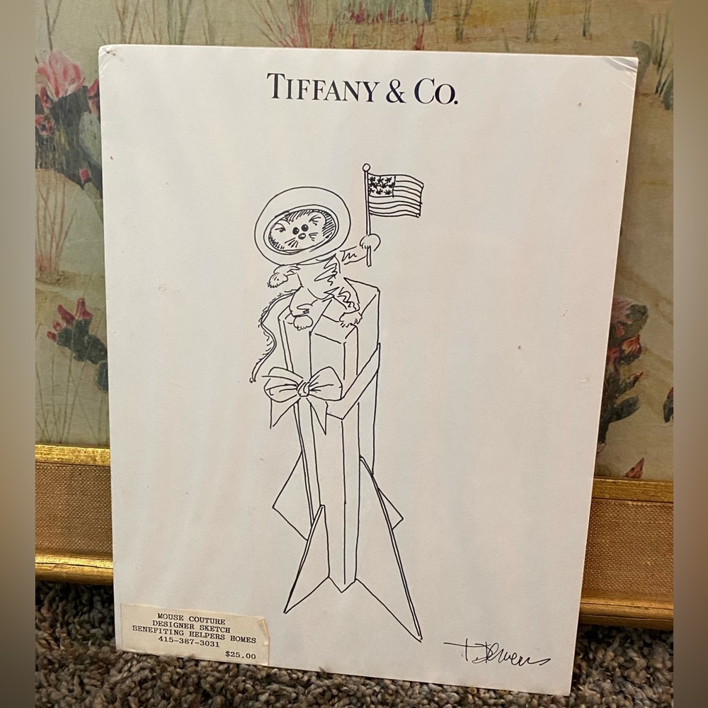 Tiffany & Co. Vintage Pop Art Mouse Couture - Fine Art Charity Auction SF Bay